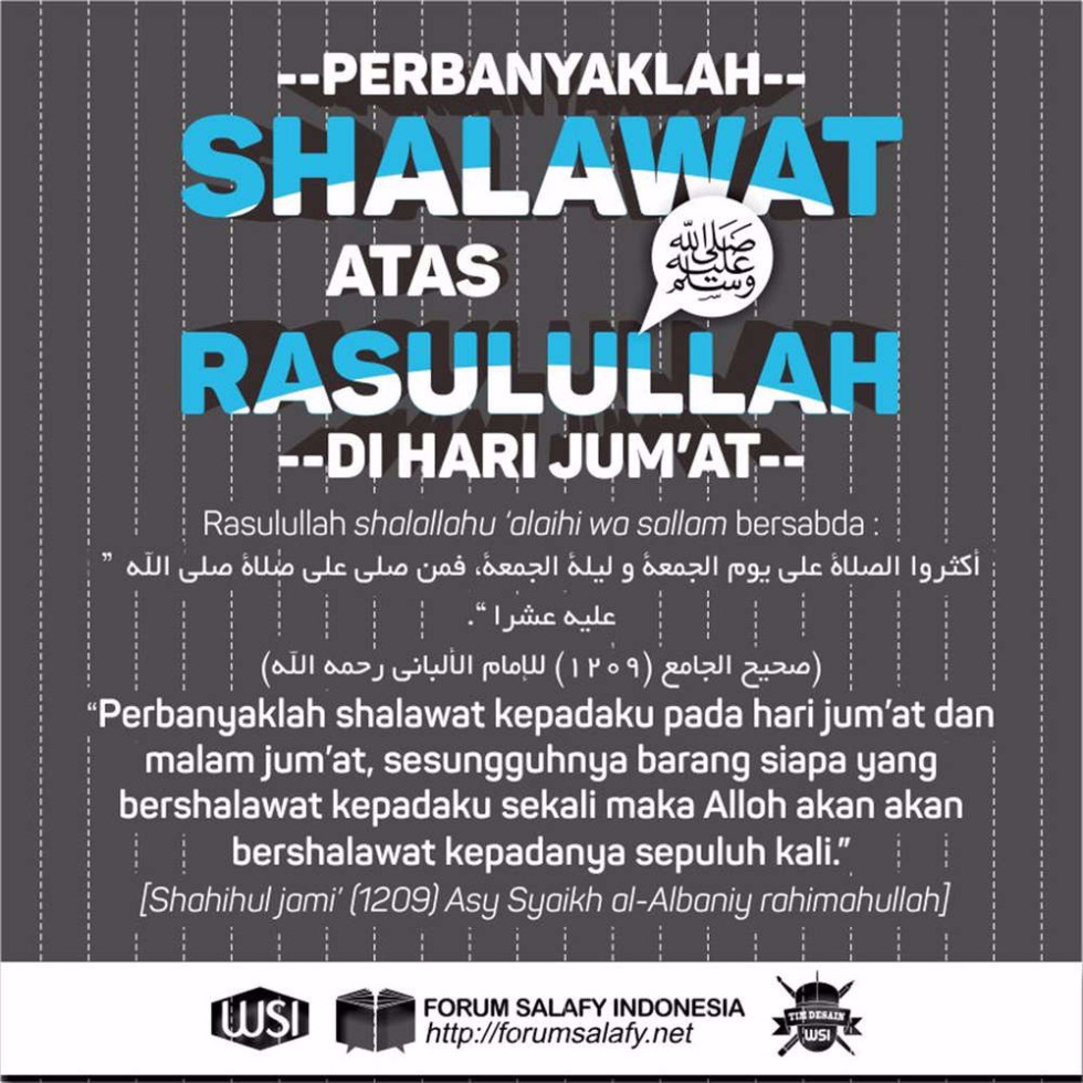 Baca Shalawat 80 Kali Di Hari Jumat Dapat Menghapus Dosa Selama